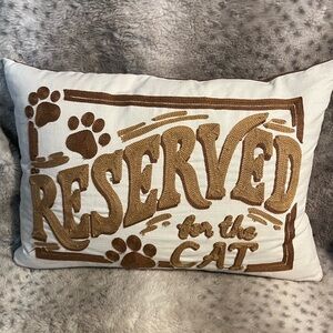 New Reserved for the cat decorative feather pillow